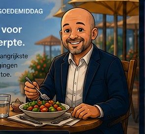 Illustratie van Bob bij de marktbriefing